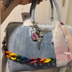 NWT Coach Loved Denim Large Rowan